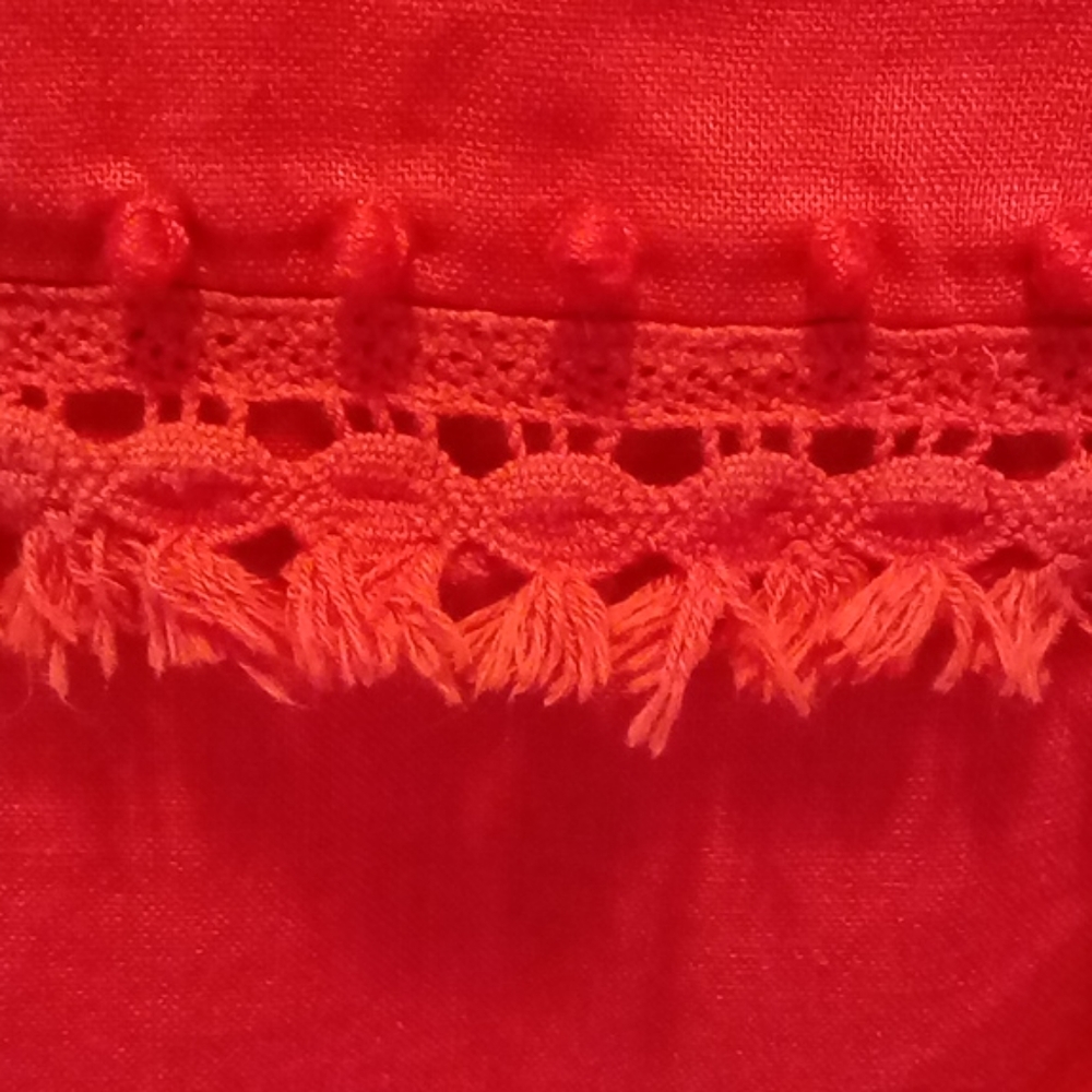 ♥️J. Crew 100% Linen Bright Orange 00/XXS - Picture 5 of 14